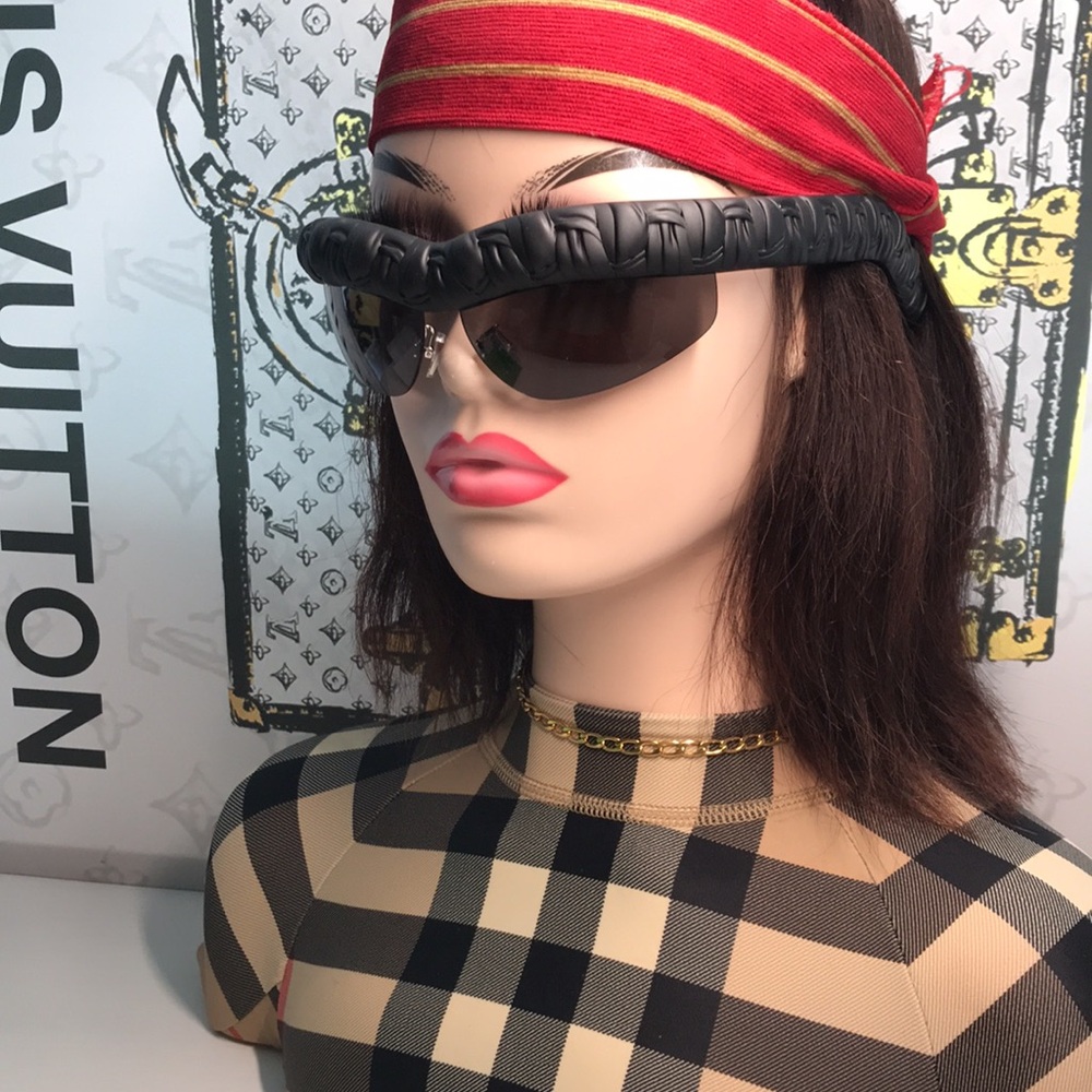 New Authentic Bottega Veneta BV1209S 002 Black Oversized Square Sunglasses